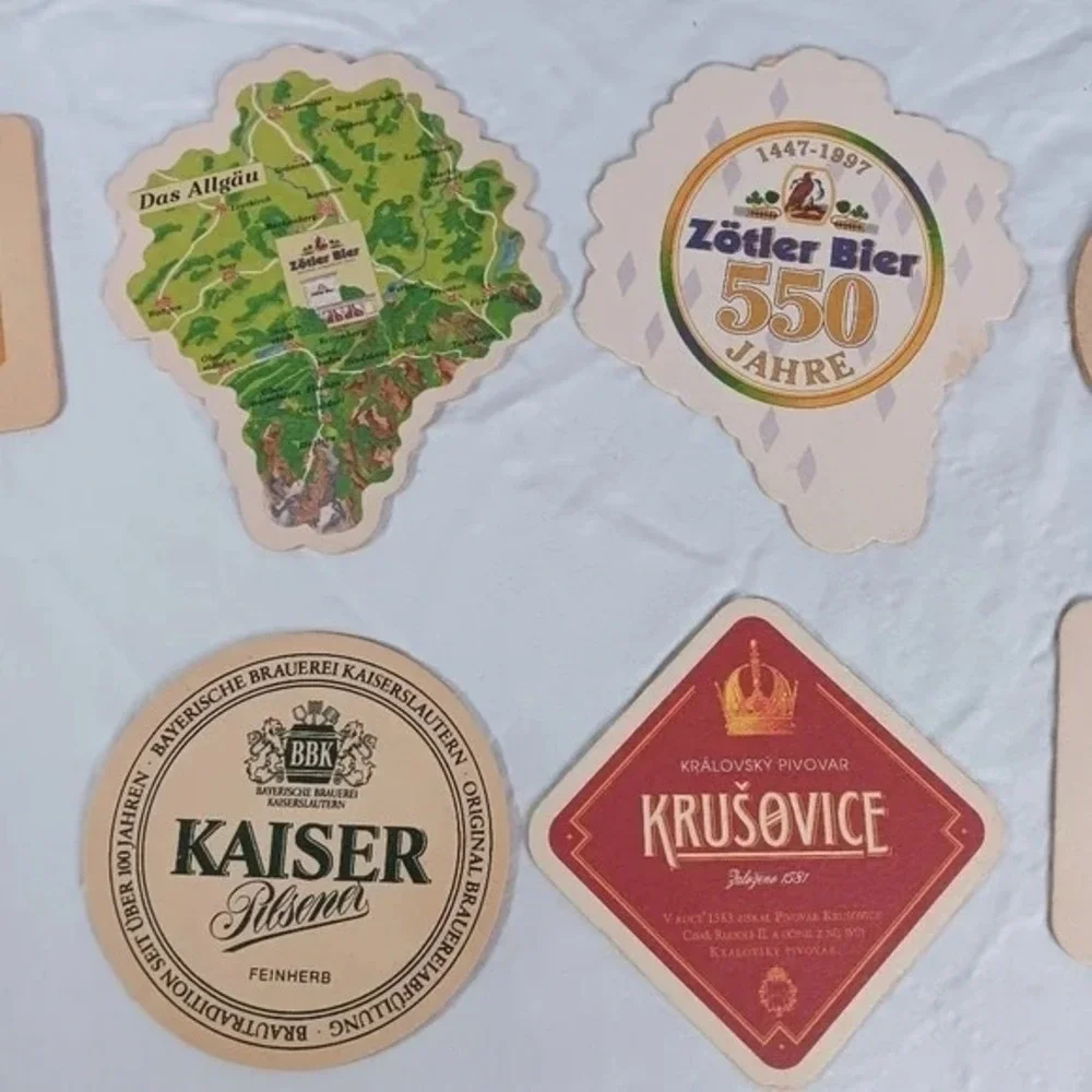 VTG International Beer Coaster Lot‎ of 20 - Amstel DAB Cardinal Beer Bar Decor